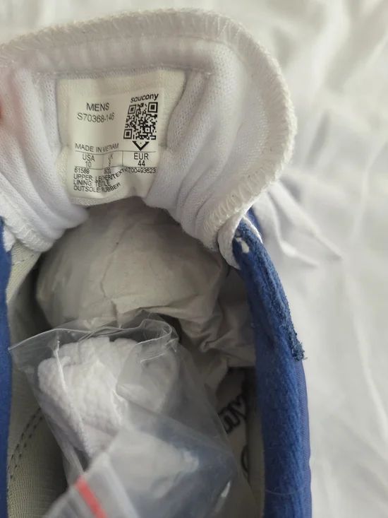 Saucony Blue Retro Runner Sneakers NWOB Sz 10 - Picture 6 of 6